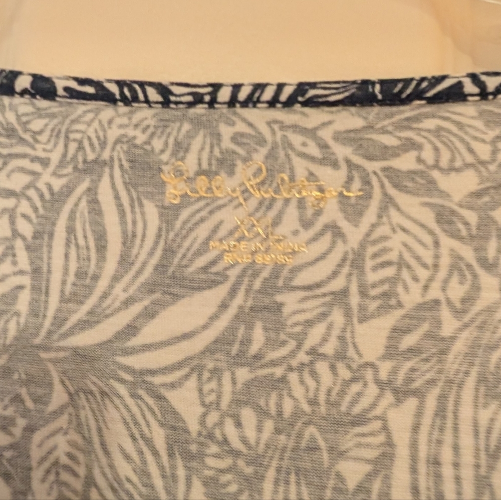 Lilly Pulitzer 3/4 Length Sleeve Geanna Dress | G'day Mate High Tide Navy - Picture 3 of 6
